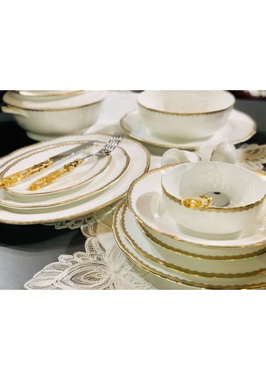 Prouna Antique Gold 72 Parça Yemek Takımı