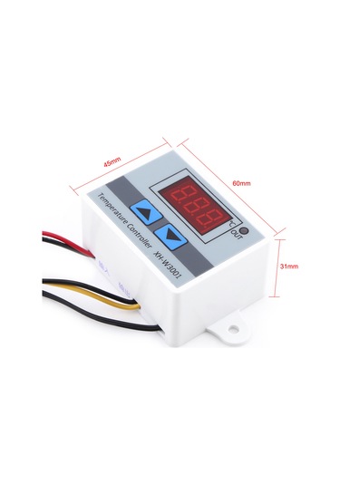 Springsun Ac220v Dijital Sıcaklık Kontrol Cihazı -50 C/+110 C Aralığı 0.1 C Hassasiyetli Abs Kasa Su Geçirmez Prob