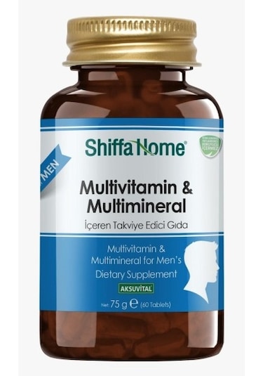 Shiffa Home Erkekler İçin Multivitamin & Multimineral 60 Tablet