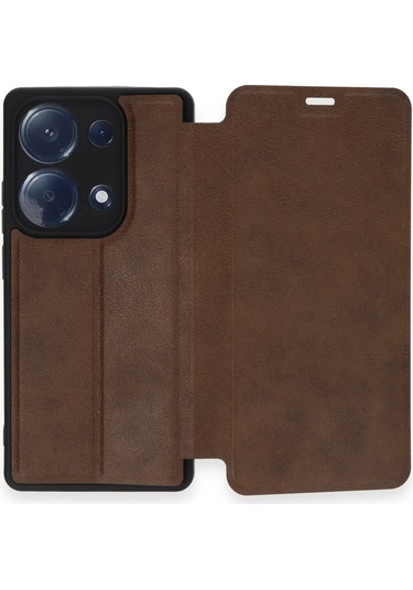 Newface Xiaomi Redmi Note 13 Pro 4g Kılıf Flip Cover Semeglbl - 70 - Taba