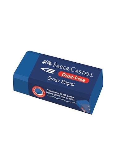 Faber-castell No:24 Orta Boy Mavi Sınav Silgisi 10 Adet