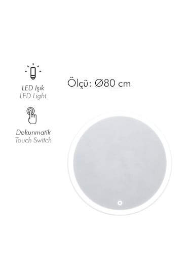 Oriz 80 Cm Led Ayna Renksiz