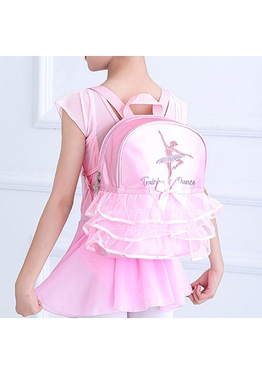 Suntek Kızlar Için Bale Dans Sırt Çantası Spor Latin Dansı Pembe