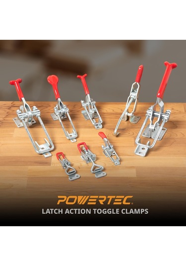 Powertec 20332 Çekme Aksiyon Mandalı Geçiş Kelepçe 1814-99 Kg Tut
