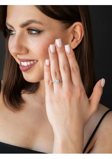 Voznesenskij Uvelirnyj Zavod 925 Ayar Gümüş "kurtar Ve Koru" Yüzük 192231989 Gri