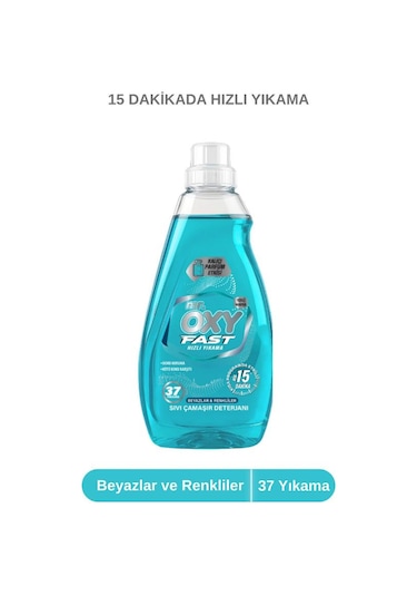 Mr. Oxy Fast Hızlı Yıkama Sıvı Çamaşır Deterjanı Beyazlar & Renkliler 1480 ML