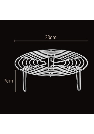 Homyl Yuvarlak Soğutma Rafı Paslanmaz Çelik Vapur 7.87-inç Gosterildigi Gibi Çok Renkli