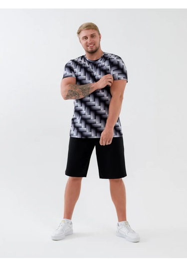 Natıvıa Baskılı Pamuklu Tişört 430229798 Siyah