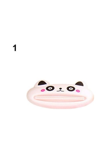 Beyaz 1 Adet Moda Banyo Kolay Karikatür Diş Macunu Dispenseri Ev Tüp Haddeleme Tutucu Sıkacağı Beyaz