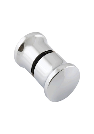 Duşa Kabin Topuz Yuvarlak Kulp Gümüş