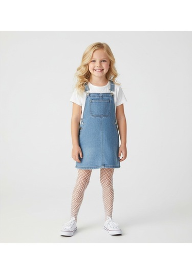 File Kız Çocuk Külotlu Çorap Beyaz