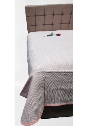 Pike Yazlık Zmrt Somon Çift Dolgun Malzeme V Çizgili Desen Pamukl (410077583) Somon