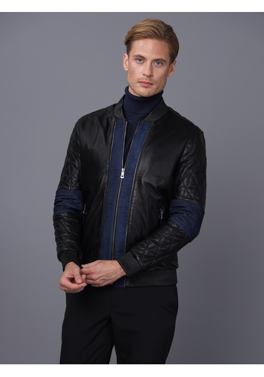 Basics&more Erkek Deri Ceket E1023 001