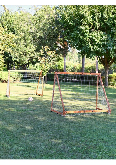 Mandu Futbol Kalesi 2 Adet Ahşap Rengi