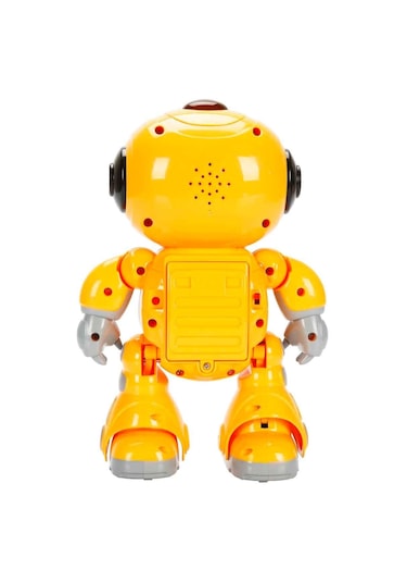 Sesli Ve Işıklı Uzaktan Kumandalı Dans Eden Sevimli Robot 45510 Turuncu Robot