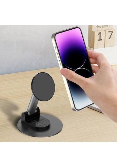 Microcase Masaüstü Ayarlanabilir Manyetik Başlıklı Dönerli Telefon Tutucu - Al5091 -