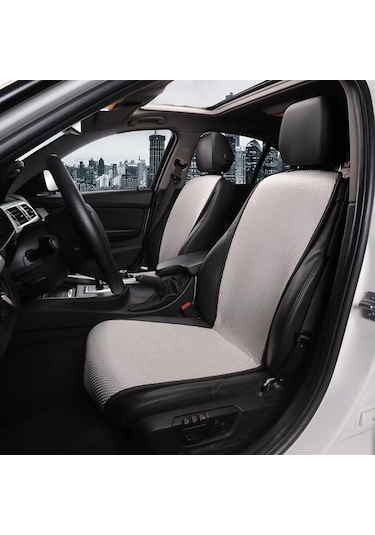 Gri Nefes Alabilen Buz İpek Küçük Bel Araba Koltuk Minderi Yaz Koltuk Örtüsü 1 Adet
