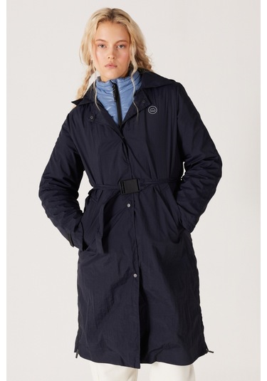 All Terrain Gear Regular Fit Kapüşonlu Çift Kullanımlı Lacivert Yağmurluk Ceket W232319114 Lacivert