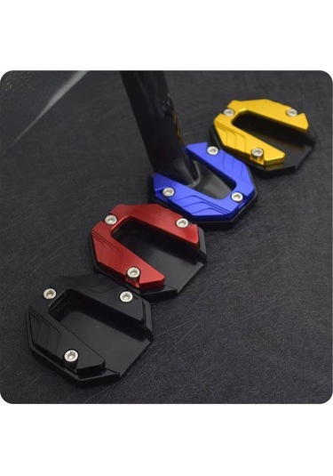 Kırmızı Alüminyum Alaşım Genişletilmiş Tek Ayak Dayanağı Pedi, Elektrikli Araçlar, Motosikletler Ve Bisikletler İçin Evrensel