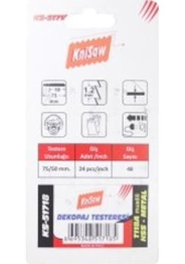 Knisaw Ks51718 Dekupaj Testere Bıçağı