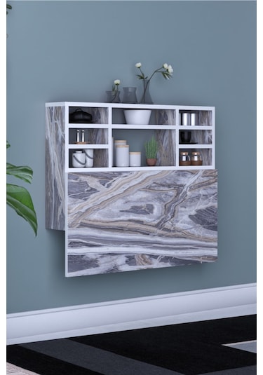 Kardelen Pratik Katlanır Portatif Raflı Katlanır Kırma Masa Kudüm