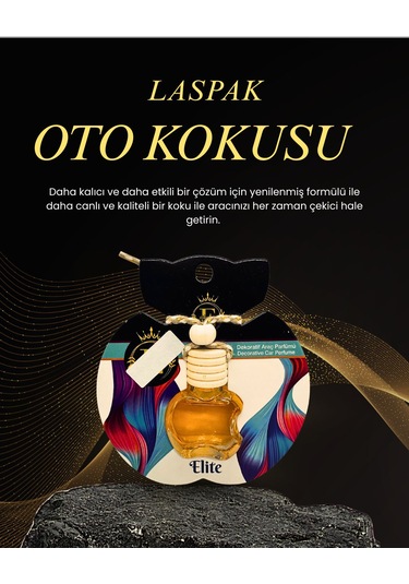 Laspak Elıt Rahatlatıcı Ferah Uzun Sure Kalıcı Araç Kokusu 8 Ml 1 Adet