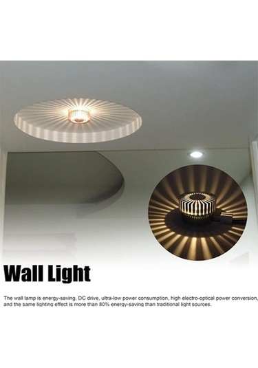 Novahub Alüminyum Koridor Işığı, Ayçiçeği Lamba, 1w Sarı, Dekoratif Işık Çok Renkli