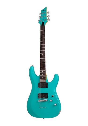 Schecter C-6 Deluxe Elektro Gitar Satin Aqua
