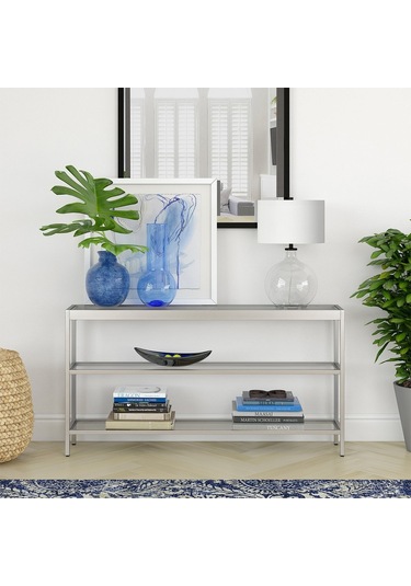 Ester Gümüş Renk Metal Konsol&dresuar Gümüş