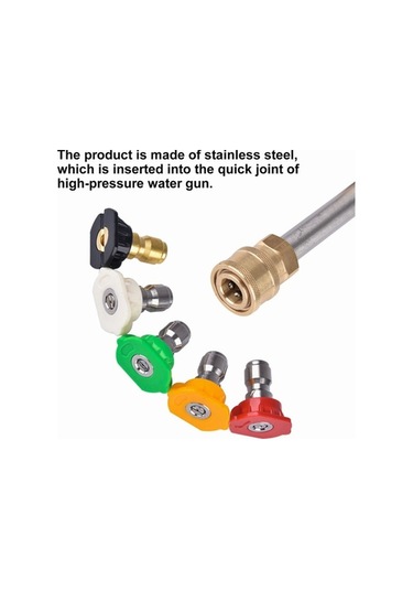 Artfulabode 5'li Çıkarılabilir Başlıklı Yüksek Basınçlı Su Tabancası - Pratik Temizlik Aparatı