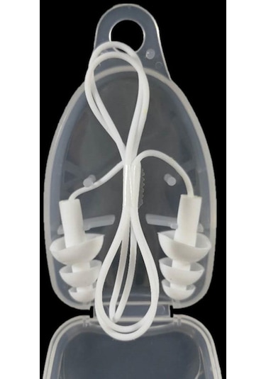 Homyl İş Uyku Konseri Için Taşıma Kutulu Yüzme Kulak Beyaz