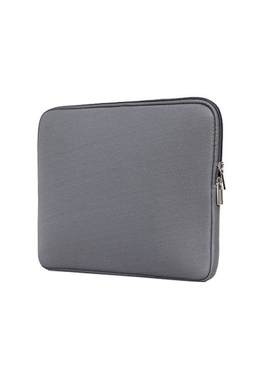 Yifomall 13" Dizüstü Bilgisayar Ve Ultrabook Kılıfı - Gri Renk, Hızlı Fermuar Açılışı, Yumuşak Köpük Döşeme, İnce Tasarım Siyah