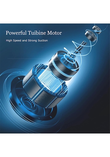 Crackedice Kablosuz El Tipi Araba Süpürgesi
