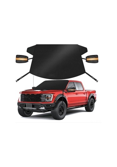 Besthome1 Kar Rüzgarlığı Kılıfı, 600d Oxford, 175x125 Cm, Gümüş Renk, Buz Çözücü, Çift Lastikli, Kolay Montaj, Uygun Farklı Ala