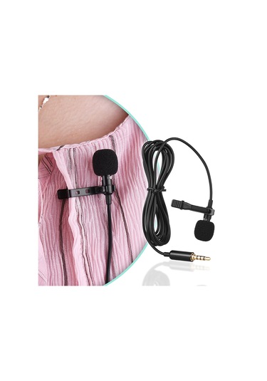 Springsun Mikrofon Andoer Ey-510a Mini Taşınabilir Klipsli Yaka Yaka Kondansatör Mikrofonu Kablolu Mikrofon