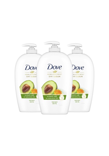 Dove Avokado Yağı Ve Kalendula Özü Nemlendirici Sıvı Sabun 3 x 450 ML