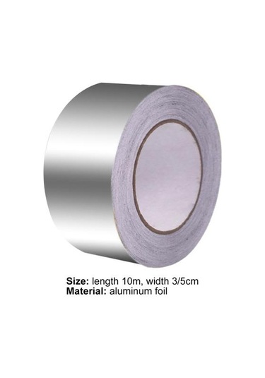 1 Rulo Isıya Dayanıklı Daha Kalın Alüminyum Folyo Yapışkan Bant Ev İçin Pratik Su Geçirmez Koli Bandı 5cm