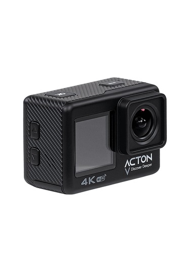 Acton Gold 4k Çift Ekranlı Aksiyon Kamerası Siyah