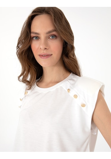 Pierre Cardin Kadın Beyaz Tişört 50301482-vr013 Beyaz Pierre Cardin Kadın Beyaz Tişört 50301482-vr013 Beyaz