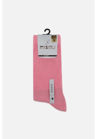 Mısırlı Kadın %10 Gümüş Madeni İçerikli Pembe Soket Çorap M 78000 P Pembe