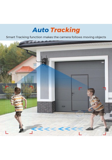 Liangmei 5k Hd Wifi Ptz Kamera Açık 8mp Çift Lens Çift Ekran Aı