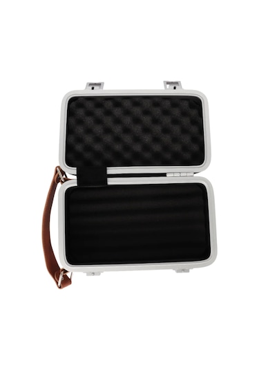 Quantum Seyahat Tipi 5 Taşıma Kordonlu Siyah Humidor Puro Kutusu - Trz3008