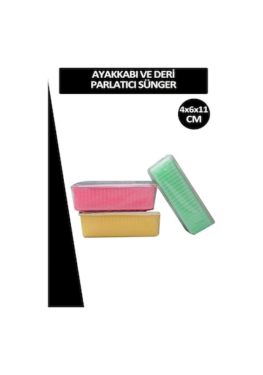 Tempo Naturel Ayakkabı ve Deri Parlatma Süngeri Siyah