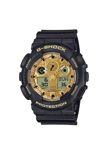 Casio Ga-100ggb-1a9dr Quartz Siyah Silikon Kordon 20 Atm 51 Mm Erkek Kol Saati