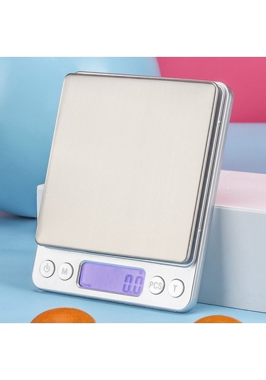 Novahub 3kg Hassas Mutfak Terazisi - 0.1g Doğruluk, 2 Tepsili, Lcd Ekranlı, Taşınabilir Gıda Ve Mücevher Tartısı Çok Renkli/ Çok Renkli
