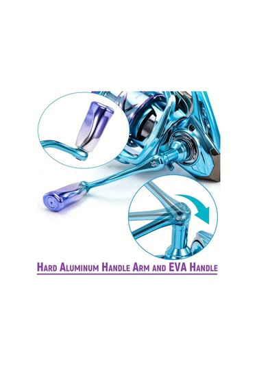 Fochsia Sougayilang Mavi 3000 Seri Metal Kumanda Makarasi 10kg 22lbs