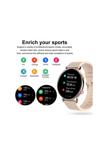 Yaozixa Bt5.0 1.28 "Ips Ekranlı Akıllı Saat (İthalatçı Garantili)