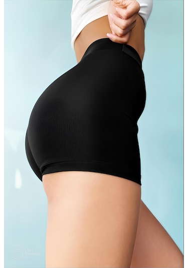 Günlük Siyah Deniz Mini Kadın Şort Siyah