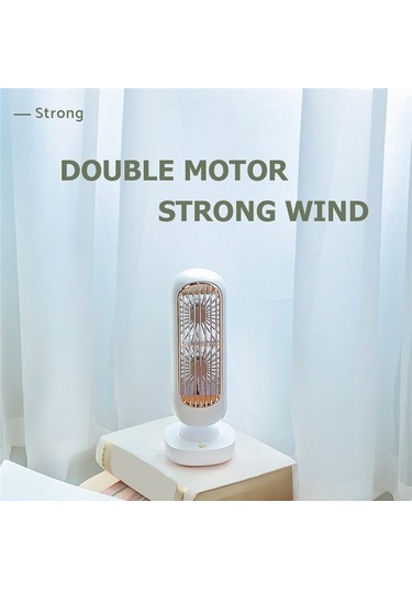 Çalışma Için Yeni Stand Usb Fan Pil Şarj Edilebilir Kule Masa Fanı 1 6875 Pembe