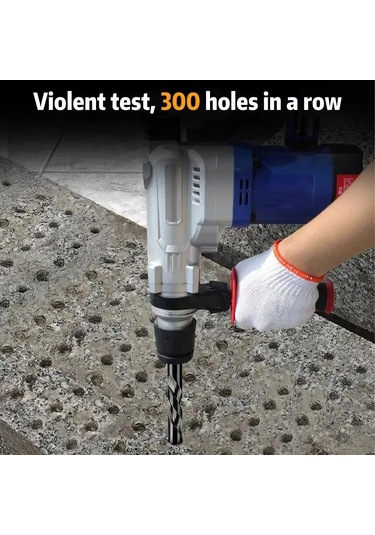 Yaleker 4'lü Çelik Çivi Seti: Cam, Seramik, Tuğla Delme İçin 6-8-10-12mm, Dört Kesici Uç, Titanyum Kaplama, Hızlı Montaj Uçlu